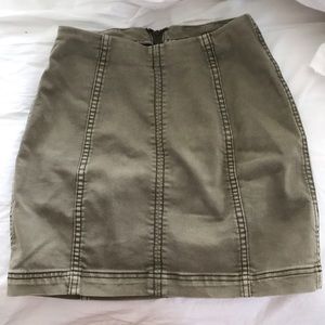 Free people olive skirt
